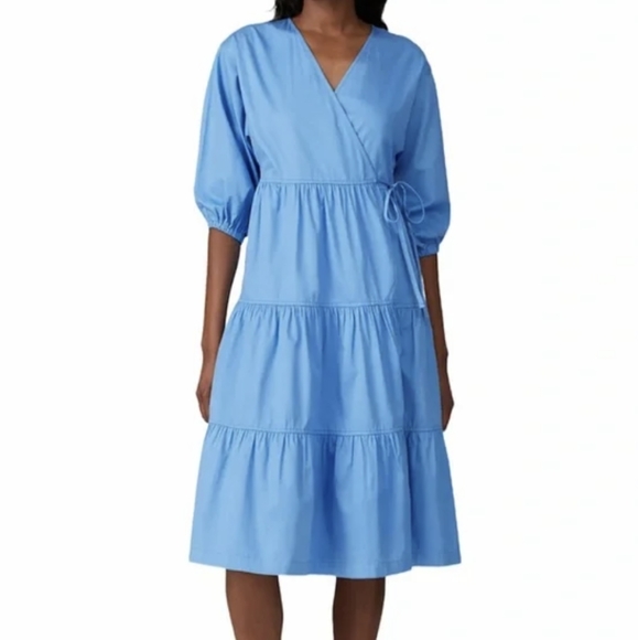 SWEET BABY JAMIE MIDI BLUE DRESS - Picture 4 of 4